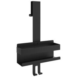 Berkfield Home Hanging Shower Caddy Matt Black Brushed 304 Stainless Steel