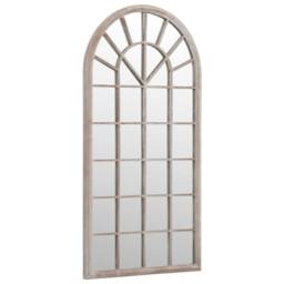 Berkfield Home Garden Mirror Sand 90x45 cm Iron for Outdoor Use in Beige