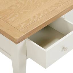 Seconique Windsor 2 Drawer Coffee Table (Fully Assembled) in Ivory - thumbnail 6
