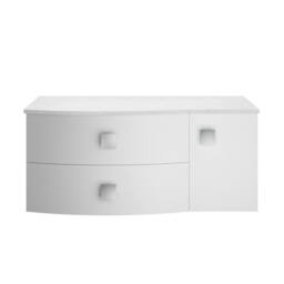 Balterley Gentleshaw Contemporary Wall Hung Vanity Unit, White, 1000mm in White - thumbnail 1