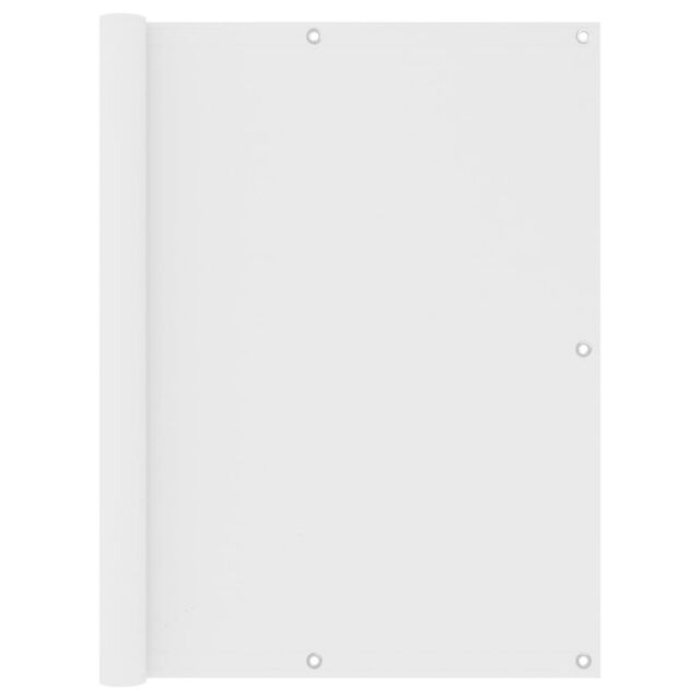 Berkfield Home Balcony Screen White 120x600 cm Oxford Fabric - image 1