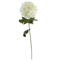 Leaf 75cm Artificial Extra Large Reflex Chrysanthemum White - thumbnail 3