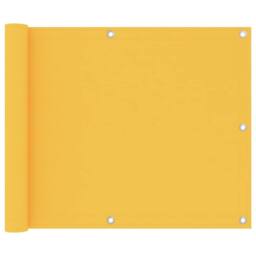 Berkfield Home Balcony Screen Yellow 75x300 cm Oxford Fabric - thumbnail 1