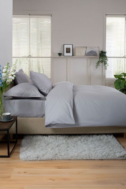 The Lyndon Company 800 Thread Count 100% Cotton Luxury Hotel Quality Fitted Sheets in Grey - Size: Super King Fitted - image 1