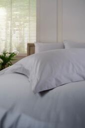 The Lyndon Company 800 Thread Count 100% Cotton Luxury Hotel Quality Fitted Sheets in Grey - Size: Super King Fitted - thumbnail 5