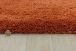 The Rug Shop UK Modern Plain Shaggy Anti-Shed Easy To Clean Area Rug in Orange - Size: 160 cm x 230 cm - thumbnail 2