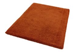 The Rug Shop UK Modern Plain Shaggy Anti-Shed Easy To Clean Area Rug in Orange - Size: 160 cm x 230 cm - thumbnail 4