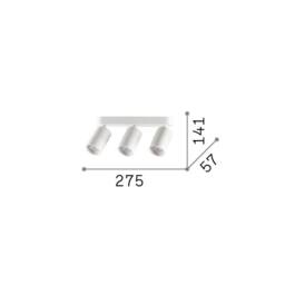 Netlighting Dynamite Ceiling Spotlight Bar Black 3x GU10 - thumbnail 2