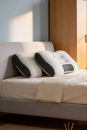Living and Home Cooling Pillow Insert for Back Stomach and Side Sleepers in Grey - Size: Single - thumbnail 2