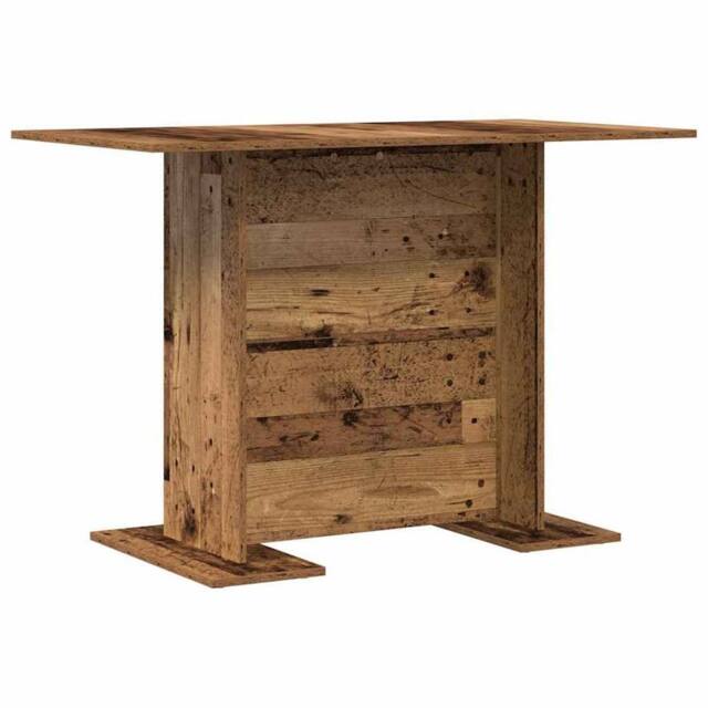 Berkfield Home Dining Table Old Wood 110x60x75 cm Engineered Wood in Brown - Size: 110 x 60 x 75 cm - image 1