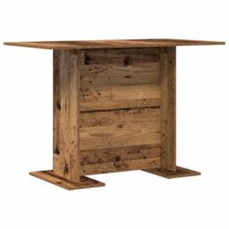 Berkfield Home Dining Table Old Wood 110x60x75 cm Engineered Wood in Brown - Size: 110 x 60 x 75 cm - thumbnail 7