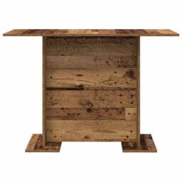 Berkfield Home Dining Table Old Wood 110x60x75 cm Engineered Wood in Brown - Size: 110 x 60 x 75 cm - thumbnail 5