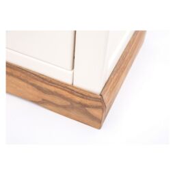 Cabinet Bits Tropea 3 Drawer Dressing Table Set Brass Drop Handle in Off-White - thumbnail 4