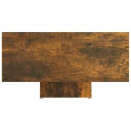 Berkfield Home Coffee Table Smoked Oak 85x55x31 cm Engineered Wood in Brown - Size: 85 x 55 x 31 cm - thumbnail 6