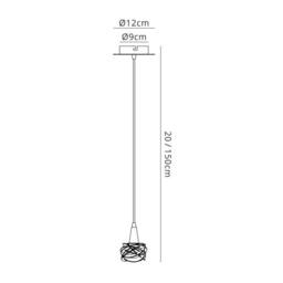Netlighting Maremagnum Ceiling Pendant 1 Light G9 French Gold - thumbnail 2