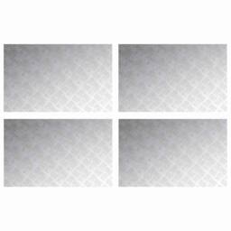 Berkfield Home Aluminum Checker Plates 4 pcs Anti-Slip 80x50 cm in Silver - Size: Medium - thumbnail 2