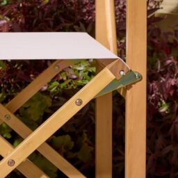 Rowlinsons Ascot Folding Directors Chair, Timber, L52.5 x W53.5 x H87cm, Natural in Brown - thumbnail 4