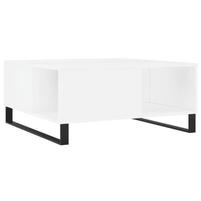 Berkfield Home Coffee Table White 80x80x36.5 cm Engineered Wood - image 1