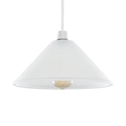 EONLION Shade Modern Frosted Glass Tapered Pendant Lampshade Lighting in White - thumbnail 1