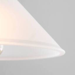 EONLION Shade Modern Frosted Glass Tapered Pendant Lampshade Lighting in White - thumbnail 3