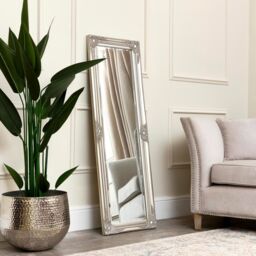 Melody Maison Tall Champagne Silver Wall Mirror 47cm X 142cm in Gold - Size: 47 cm X 142 cm - thumbnail 5