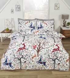 Rapport Home Tatton Polycotton Duvet Cover Set With Pillowcase in White - Size: King - thumbnail 1