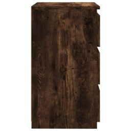 Berkfield Home Bed Cabinet Smoked Oak 40x35x62.5 cm Engineered Wood in Brown - thumbnail 5