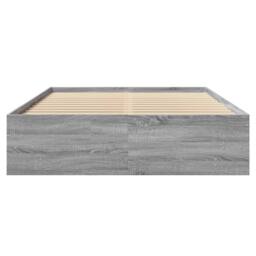 Berkfield Home Bed Frame without Mattress Grey Sonoma 140x200 cm Engineered Wood - thumbnail 5