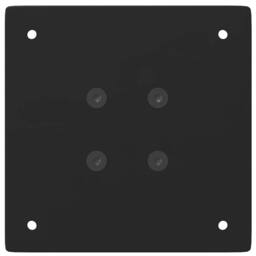 Berkfield Home Coffee Table Legs 4 pcs Black 110-112 cm Steel - thumbnail 7