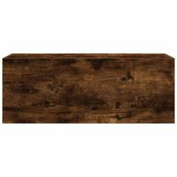 Berkfield Home Bathroom Wall Cabinet Smoked Oak 80x25x30 cm Engineered Wood in Brown - Size: 80 x 25 x 30 cm - thumbnail 6