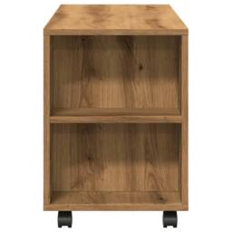 Berkfield Home TV Cabinet with Wheels Artisan Oak 102x34.5x43 cm Engineered Wood in Brown - thumbnail 6