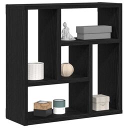 Berkfield Home Wall Shelf Black Oak 45x16x45 cm Engineered Wood - Size: 45 x 16 x 45 cm - thumbnail 4