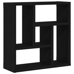 Berkfield Home Wall Shelf Black Oak 45x16x45 cm Engineered Wood - Size: 45 x 16 x 45 cm - thumbnail 2