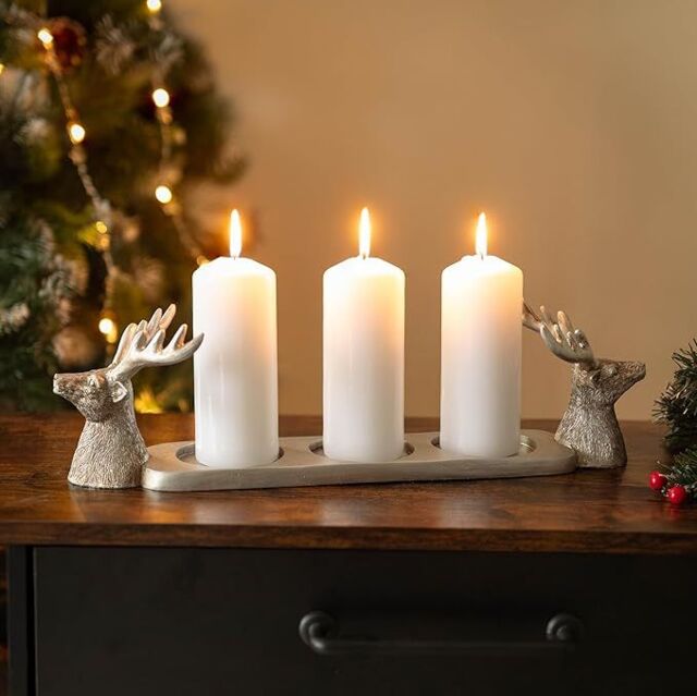 Marco Paul Silver Stag Multi Candle Holder - image 1