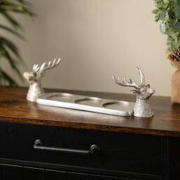 Marco Paul Silver Stag Multi Candle Holder - thumbnail 2