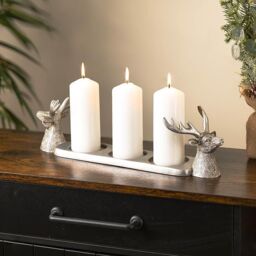 Marco Paul Silver Stag Multi Candle Holder - thumbnail 3