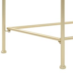 Berkfield Home Side Table Vintage Style Metal 87x34x73 cm Gold - Size: 87 x 34 x 73 cm - thumbnail 5