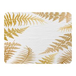 Benjamin Tate Design Gold Fern Blanket in Natural - Size: 120 cm x 150 cm - thumbnail 1