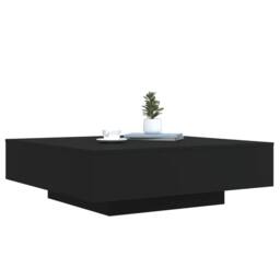 Berkfield Home Coffee Table with LED Lights Black 100x100x31 cm - Size: 100 x 100 x 31 cm - thumbnail 5