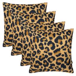 icon 4 Pack Cushion 43x43 Kyoto Fabric, New Leopard Print - thumbnail 1