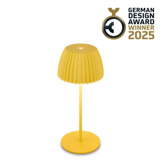 BRILONER Touch Dimmable Battery Powered Wireless Indoor Outdoor LED Table Lamp in Yellow - image 1