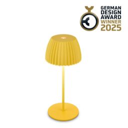 BRILONER Touch Dimmable Battery Powered Wireless Indoor Outdoor LED Table Lamp in Yellow - thumbnail 1