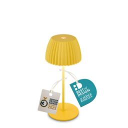 BRILONER Touch Dimmable Battery Powered Wireless Indoor Outdoor LED Table Lamp in Yellow - thumbnail 3