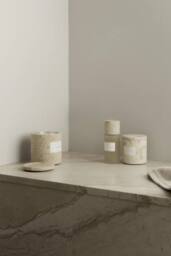 Blomus FRABLI Cotton Island Scented Candle S - Travertin in Beige - thumbnail 9