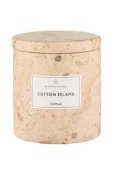 Blomus FRABLI Cotton Island Scented Candle S - Travertin in Beige - thumbnail 1