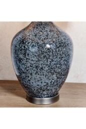 Netlighting Ilsa 1 Light Table Light Grey Black Painted Glass & Matt Nickel Plate E27 - thumbnail 5
