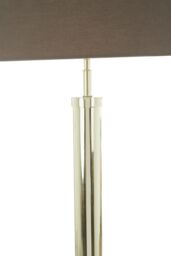 Orsina Skye Tall Floor Lamp with Tubular Base in Silver - thumbnail 4