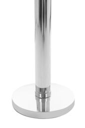 Orsina Skye Tall Floor Lamp with Tubular Base in Silver - thumbnail 3