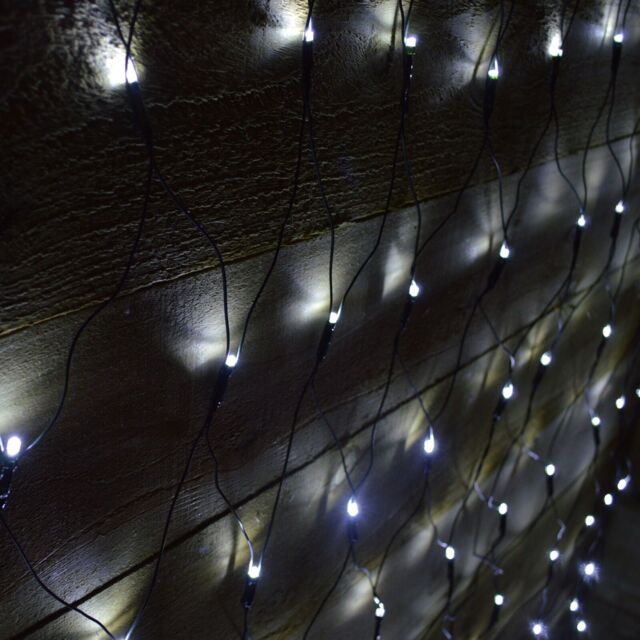 Samuel Alexander 1.7m x 1.2m 180 LED Premier Indoor Outdoor Multifunction Christmas Net Light with Timer in Cool White - image 1