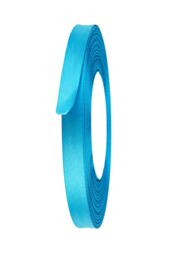 Neel Blue Double Sided Satin Polyester Ribbon Roll, 10mm x 10 Metres in Turquoise - thumbnail 2